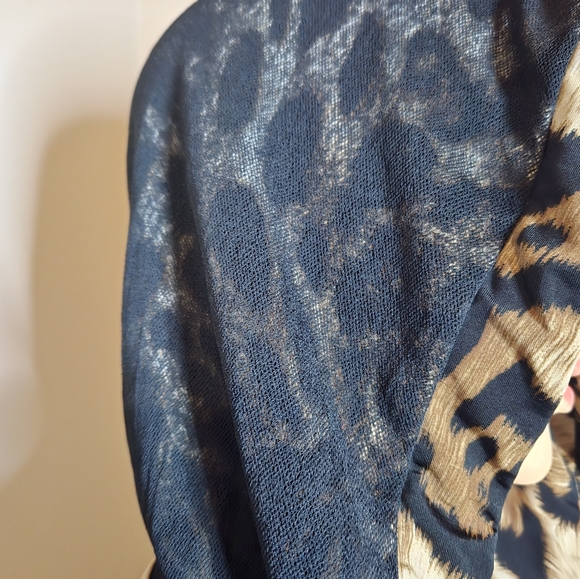 JOSEPH RIBKOFF MIXED PRINT HOODIE ZIP TOP SZ 8 - Picture 3 of 8